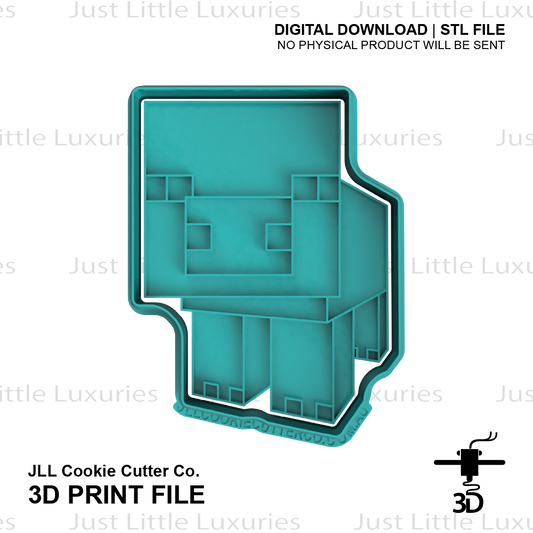 Pig Cookie Cutter and Stamp Set (DIGITAL DOWNLOAD)