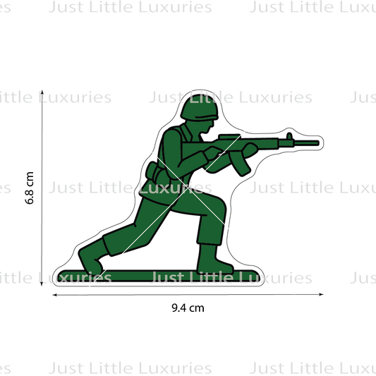Plastic Toy Soldier (3) Cookie Cutter
