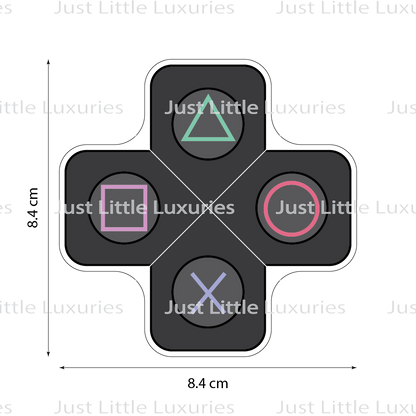 Gaming Buttons Cookie Cutter and Embosser (DIGITAL DOWNLOAD)