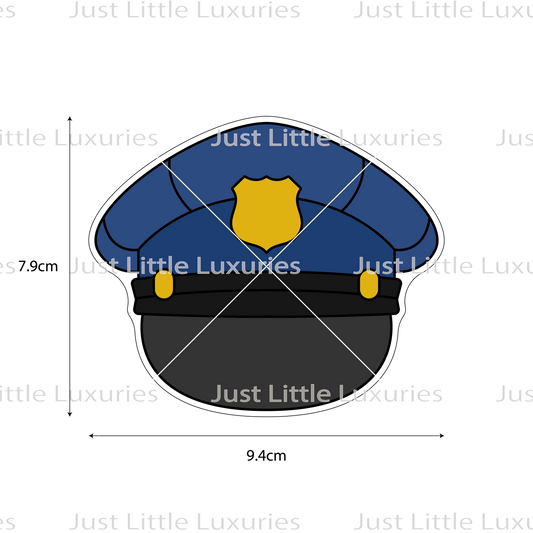 Police Hat Cookie Cutter