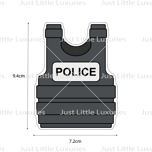 Police Vest Cookie Cutter