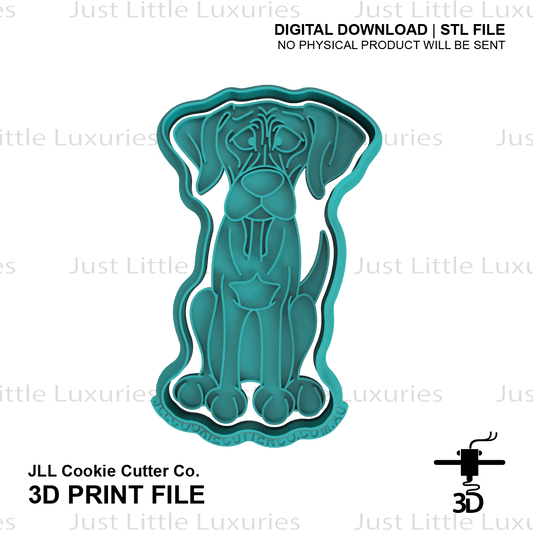 Rhodesian Ridgeback Cookie Cutter (STL - Digital Download)