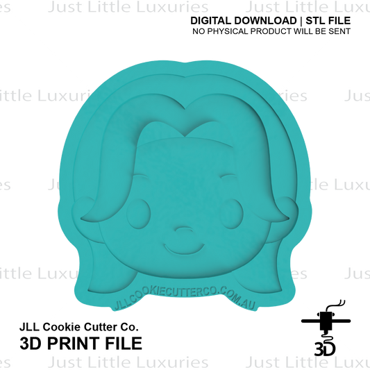 Romance Face Cookie Cutter (STL - Digital Download)