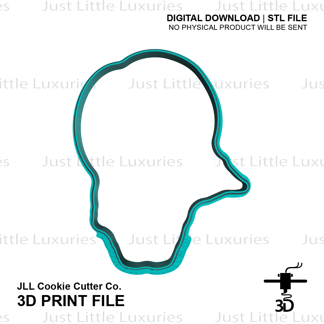 Sadness Cookie Cutter and Embosser (DIGITAL DOWNLOAD)