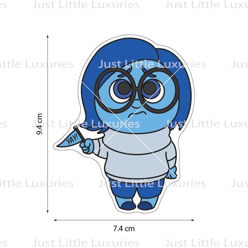 Sadness Cookie Cutter and Embosser (DIGITAL DOWNLOAD)