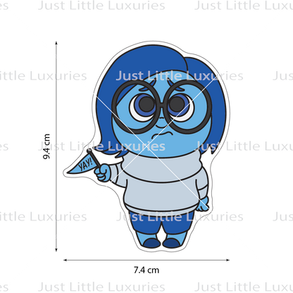 Sadness Cookie Cutter and Embosser (DIGITAL DOWNLOAD)