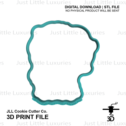 Safari Lion Cookie Cutter and Stamp Set (DIGITAL DOWNLOAD)