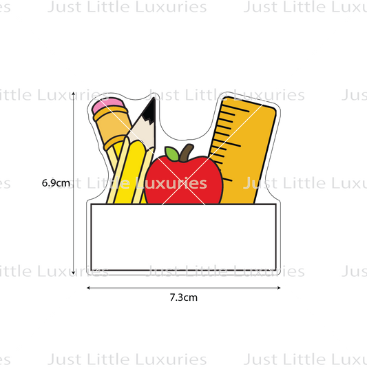 School Plaque Cookie Cutter