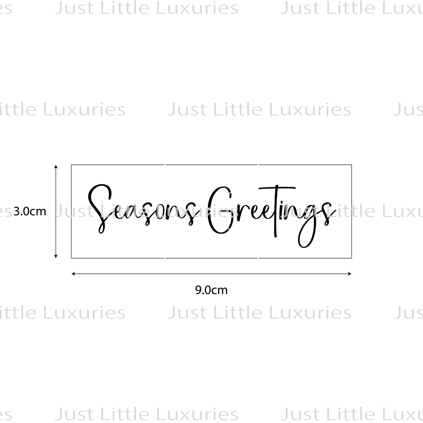 Seasons Greetings Cookie Stick Cutter and Embosser (DIGITAL DOWNLOAD)