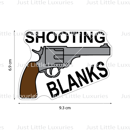 Shooting Blanks (Revolver) Cookie Cutter