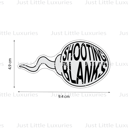 Shooting Blanks (Sperm) Cookie Cutter