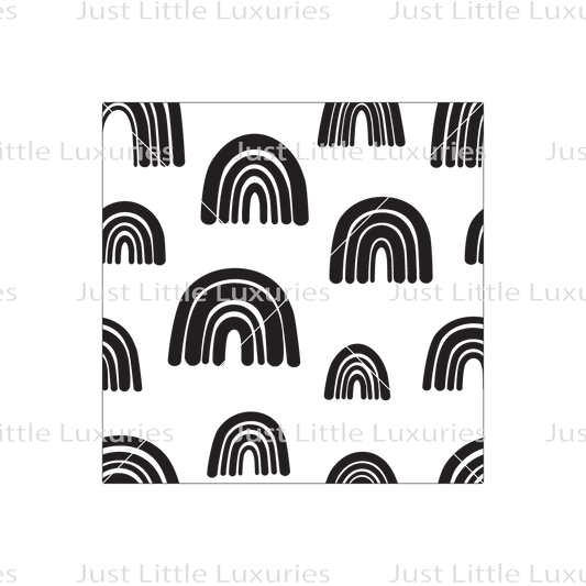 Simple Boho Rainbows (Light) Pattern Debosser
