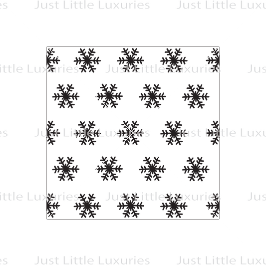 Simple Snowflakes Pattern Debosser