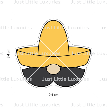 Sombrero Guy Layered Cookie Cutter