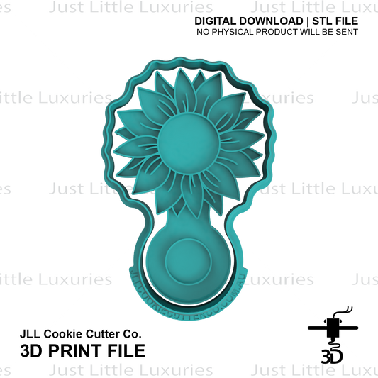 Sunflower Rattle Cutter and Stamp Set (DIGITAL DOWNLOAD)
