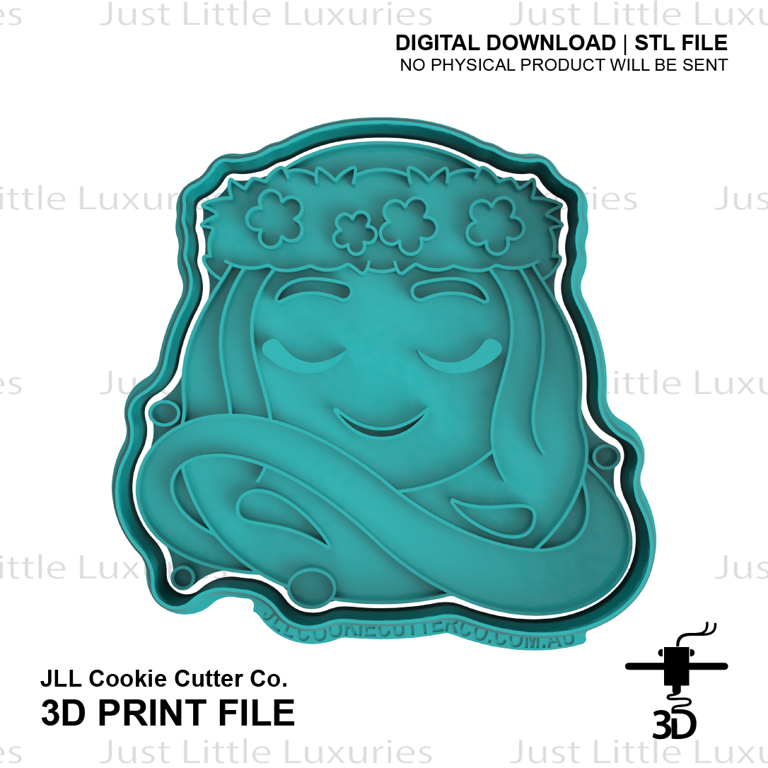 Te Fiti Cookie Cutter and Embosser (DIGITAL DOWNLOAD)
