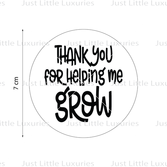 Thank You for Helping Me Grow Cookie Stamp