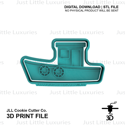Cray Boat Cookie Cutter and Stamp Set (DIGITAL DOWNLOAD)