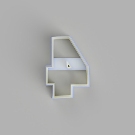 Number 4 - Number Cookie Cutters - just-little-luxuries