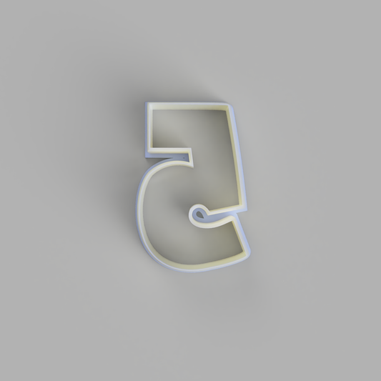 Number 5 - Number Cookie Cutters - just-little-luxuries