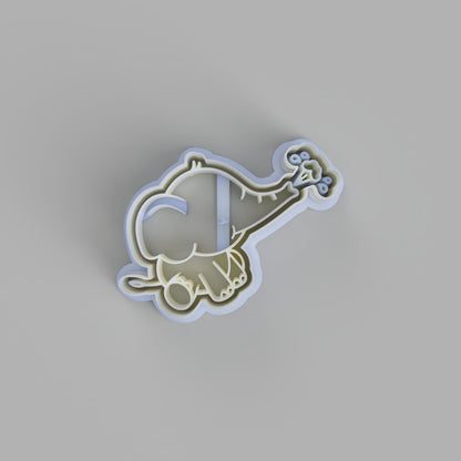 Elephant blowing water cookie cutter and stamper - just-little-luxuries