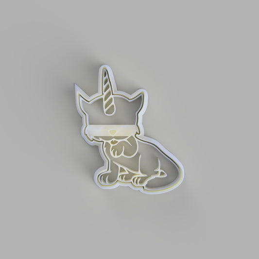 Cat unicorn cookie cutter and stamper - just-little-luxuries