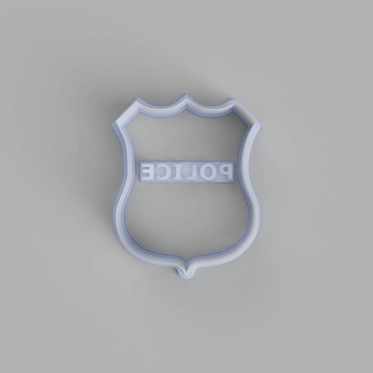 Police badge cookie cutter and stamper - just-little-luxuries