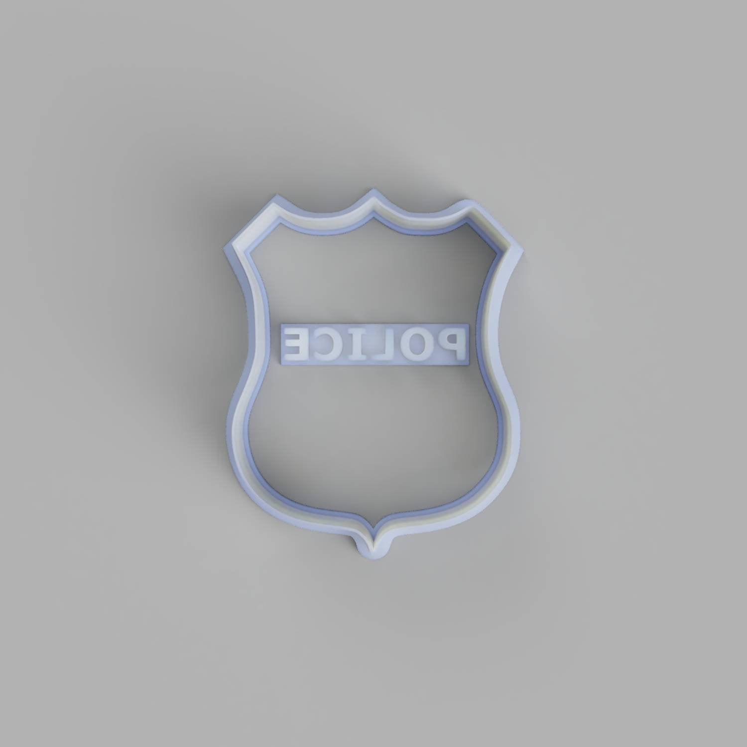 Police badge cookie cutter and stamper - just-little-luxuries
