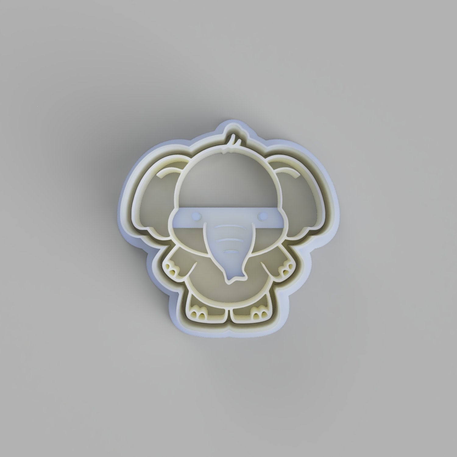 Elephant cookie cutter and stamper. - just-little-luxuries