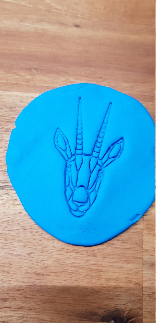 Geometric Antelope Cookie Embosser - just-little-luxuries