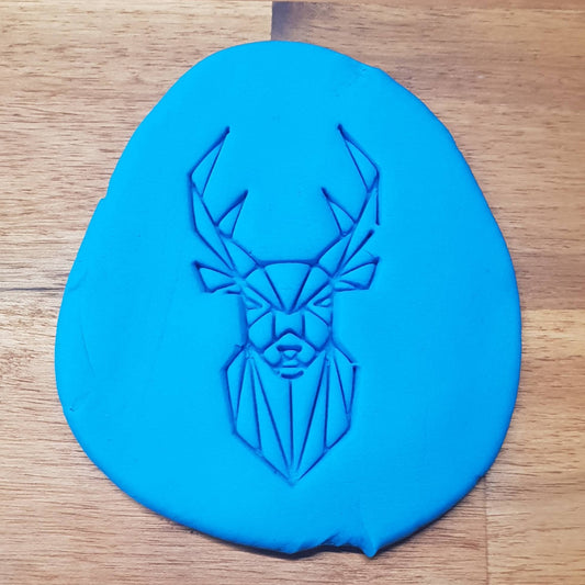 Geometric Deer Cookie Embosser - just-little-luxuries
