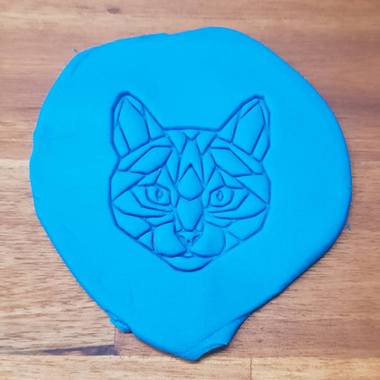 Geometric Cat Cookie Embosser - just-little-luxuries