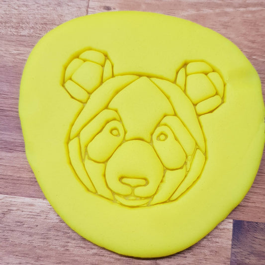 Geometric panda Cookie Embosser - just-little-luxuries
