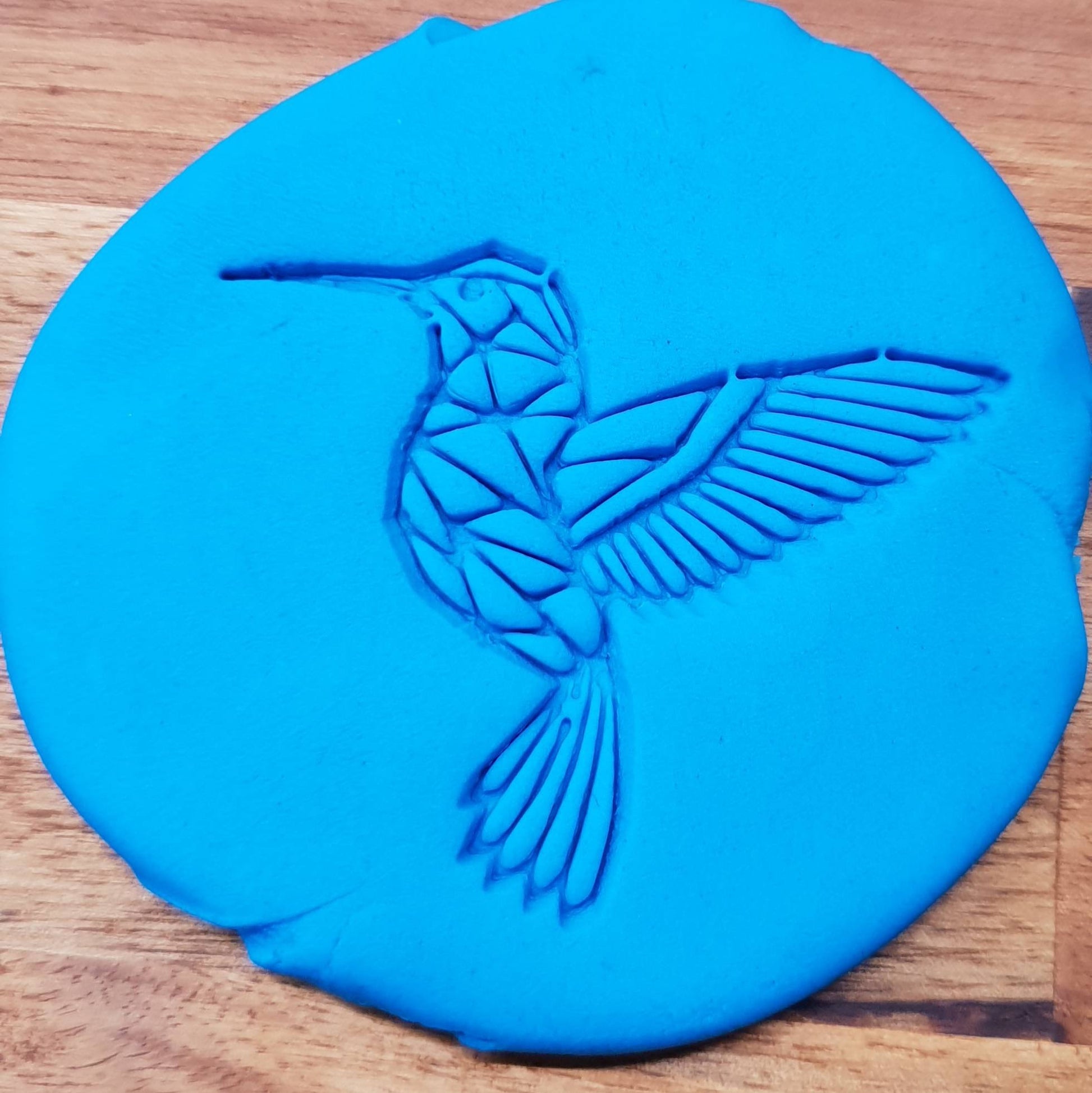 Geometric hummingbird Cookie Embosser - just-little-luxuries