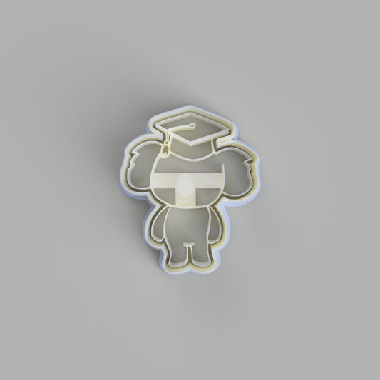 Graduation Koala Cookie Cutter and Embosser. - just-little-luxuries