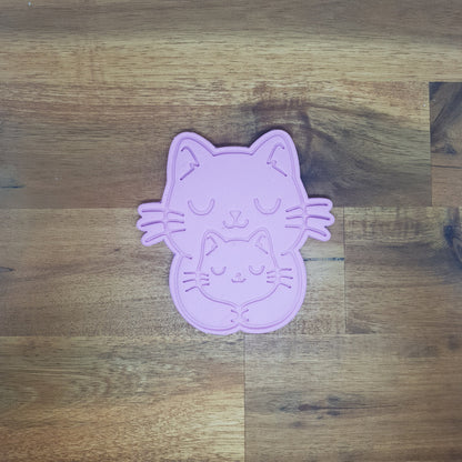 Cat Hug Cookie Cutter and Embosser. - just-little-luxuries