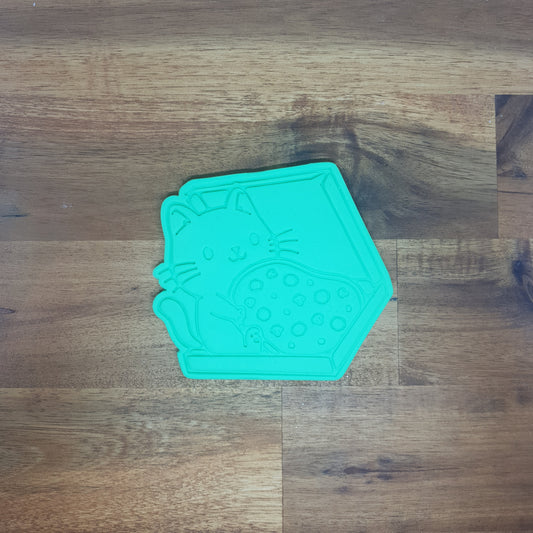 Cat in Pizza Box Cookie Cutter and Embosser. - just-little-luxuries