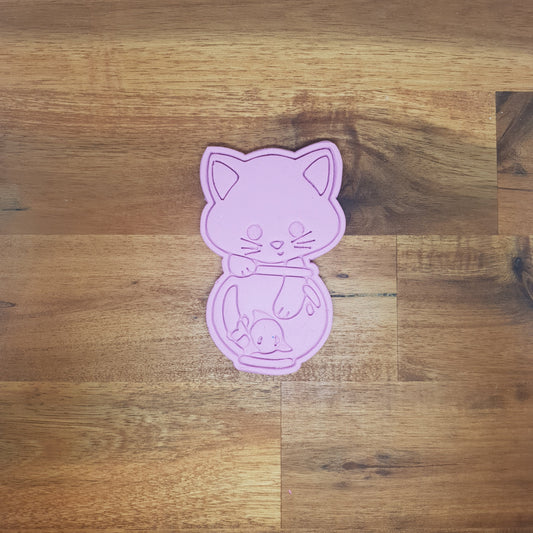 Cat (5) Cookie Cutter and Embosser. - just-little-luxuries