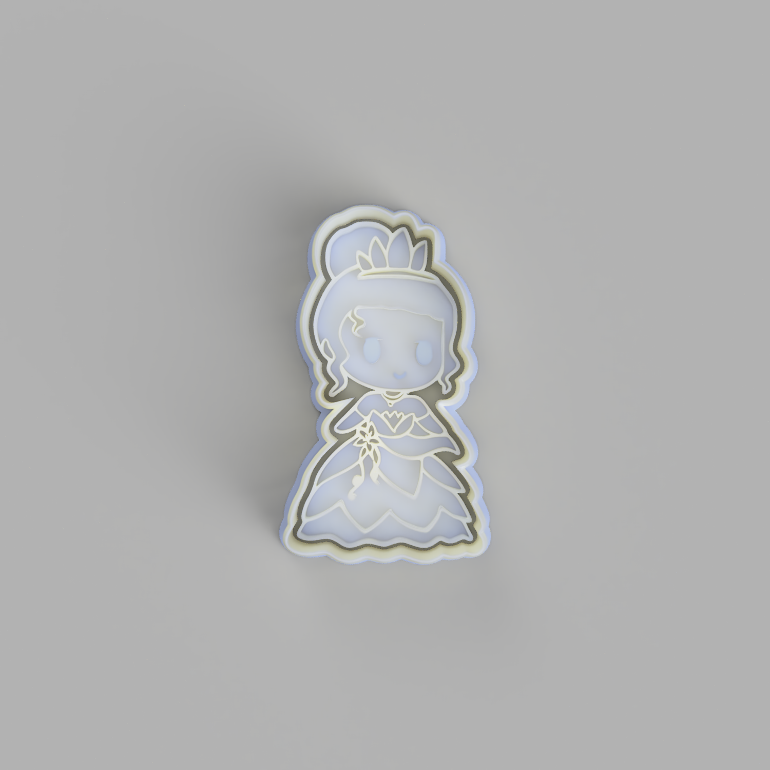 Chibi Tiana (The Princess and the Frog) Cookie Cutter - just-little-luxuries